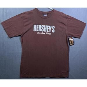 NEW Hershey's Milk Chocolate World Deadstock Promo Comfort Colours TShirt L 2005
